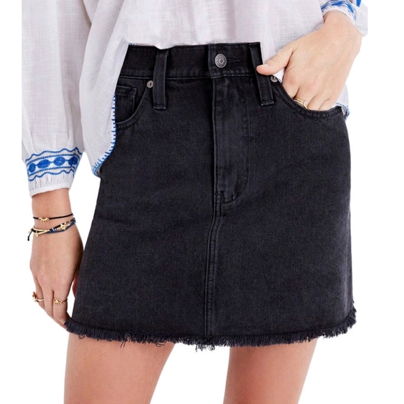 Madewell Denim - NWOT Madewell McCarren Raw Hem Denim A-Line Ski